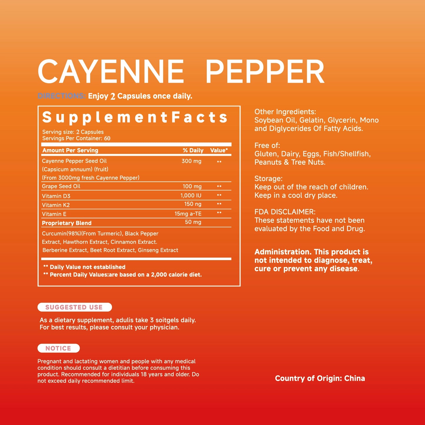 PRIME Cayenne Metabolic Softgels