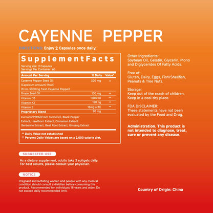 New Plus Cayenne Pepper Softgels