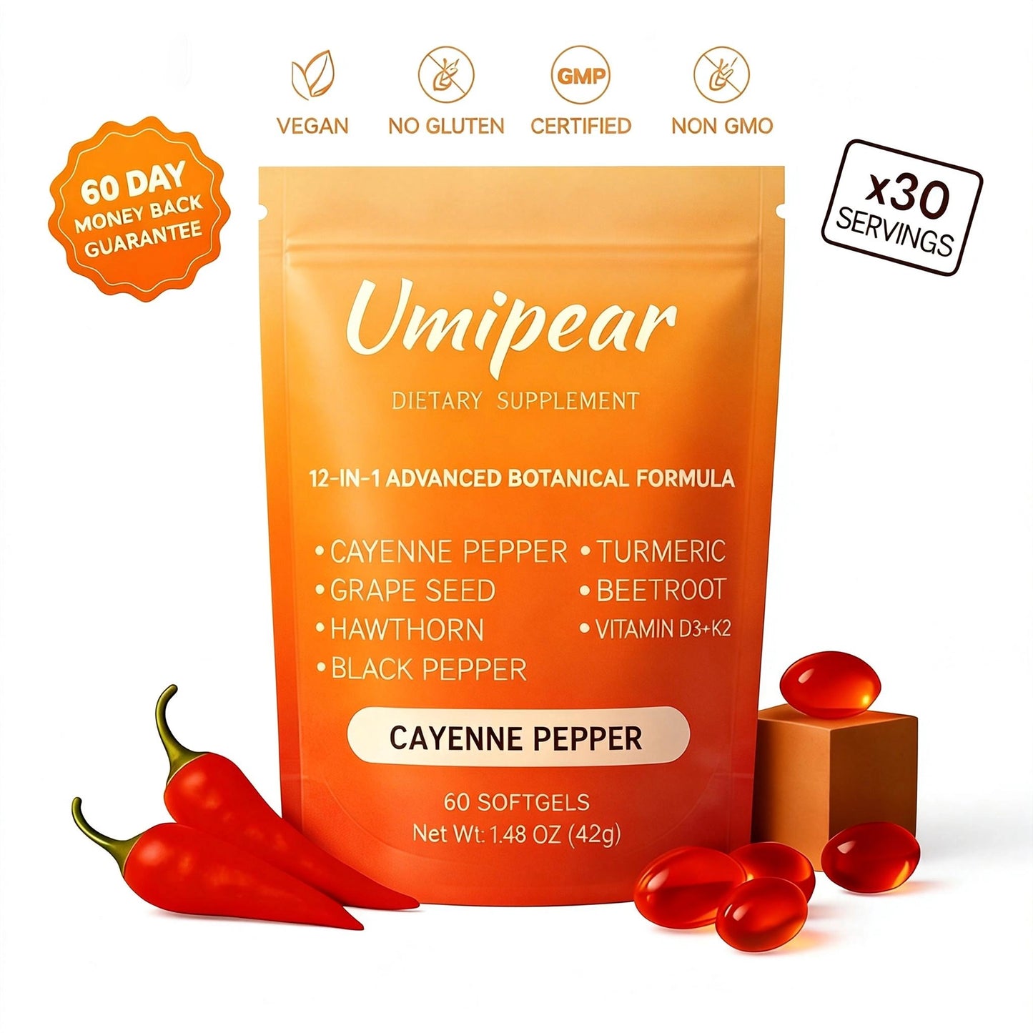 New Plus Cayenne Pepper Softgels