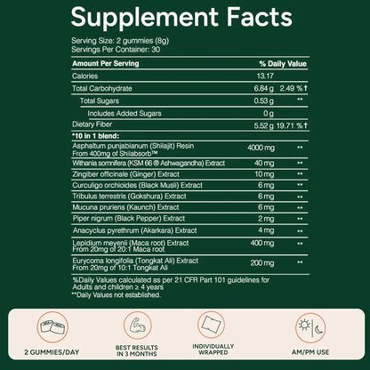 10-in-1 Alpha Shilajit Gummies