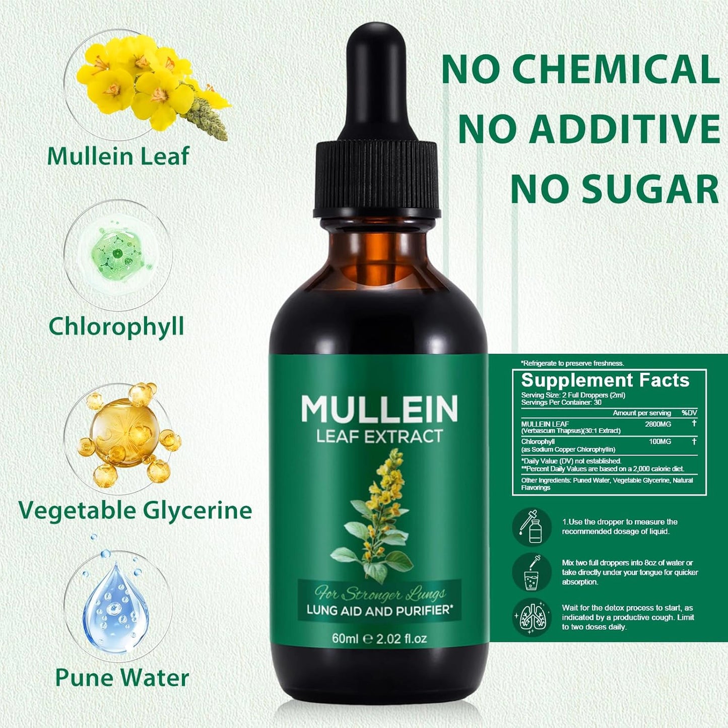 Maximum Potency Mullein Drops for Smokers