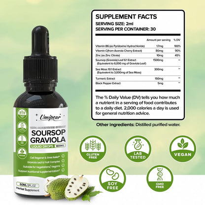 100% Pure Organic Soursop Drop