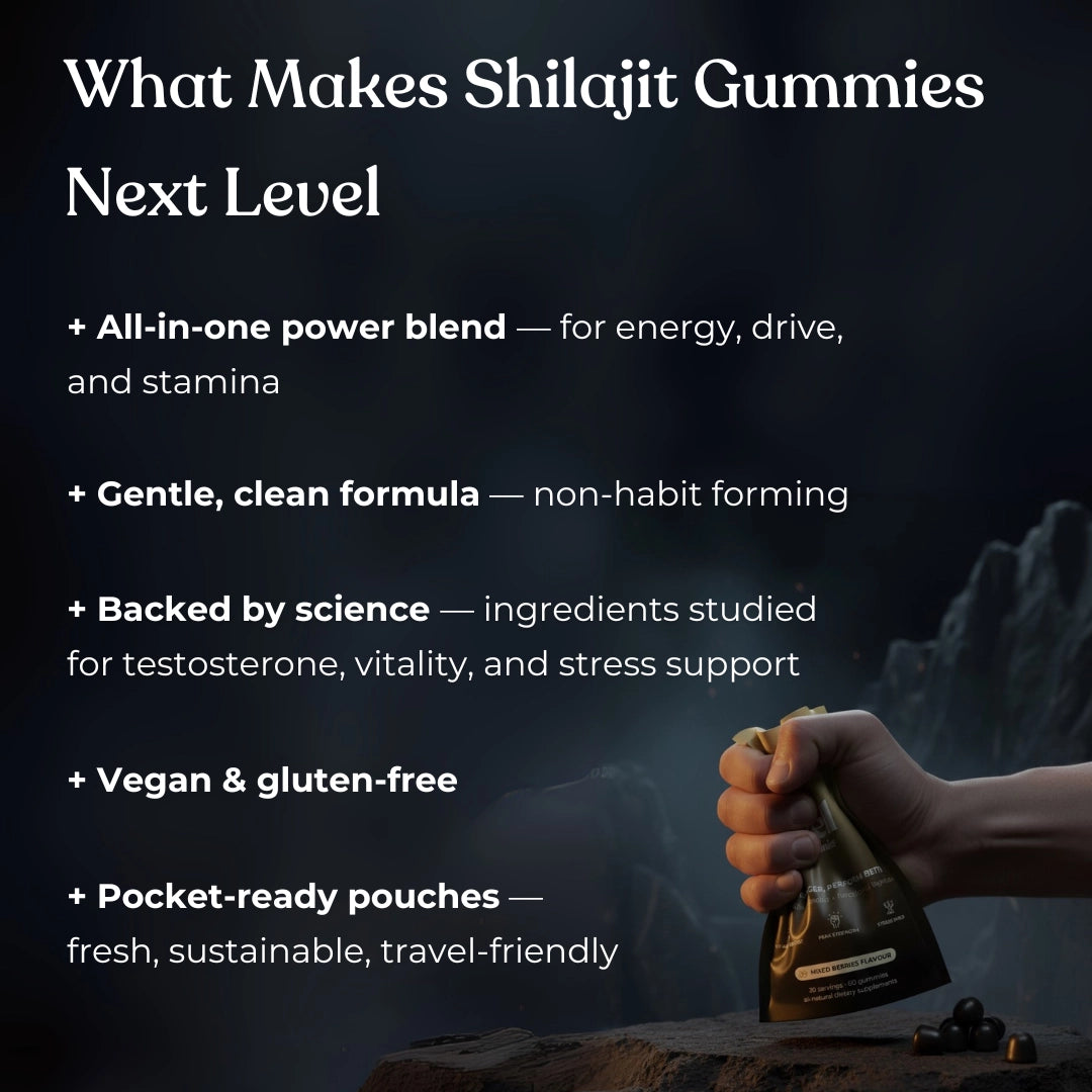 Himalayan Shilajit Gummies-Get +3" Longer & Rock Hard