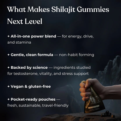 Himalayan Shilajit Gummies-Get +3" Longer & Rock Hard