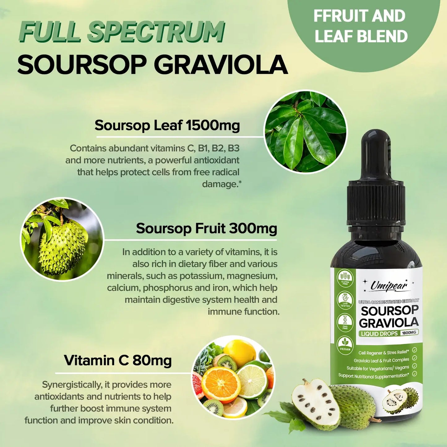 100% Pure Organic Soursop Drop