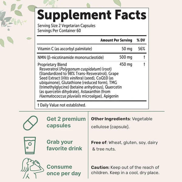 NMN NAD+ Longevity Capsules