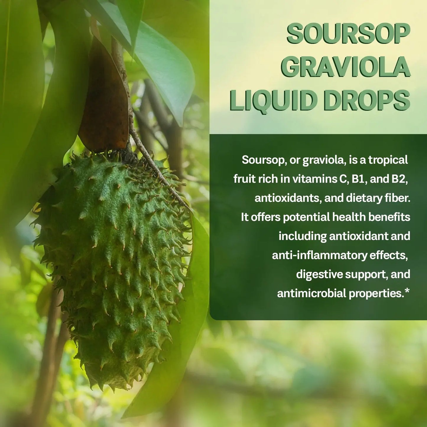 100% Pure Organic Soursop Drop