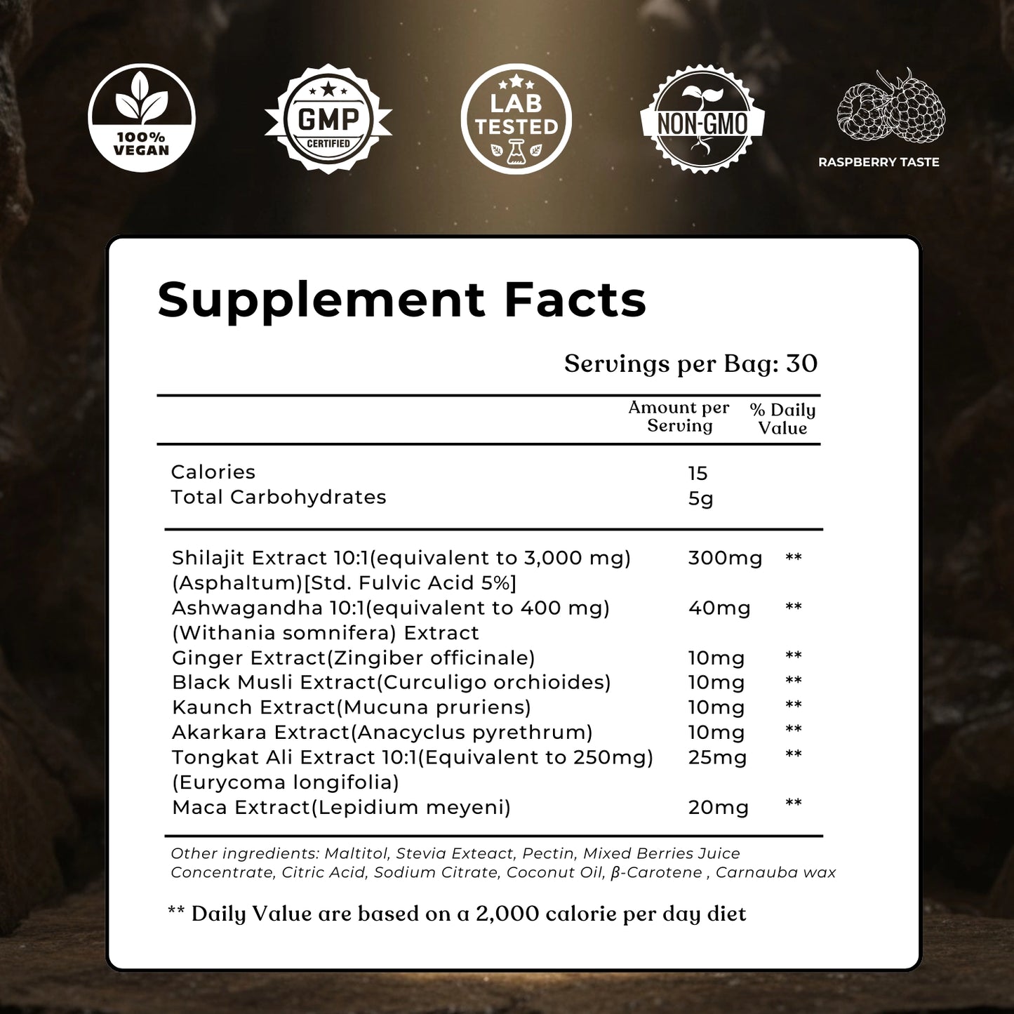 Himalayan Shilajit Gummies-Get +3" Longer & Rock Hard