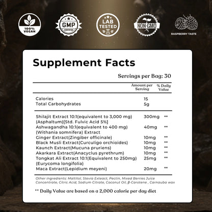 Himalayan Shilajit Gummies-Get +3" Longer & Rock Hard