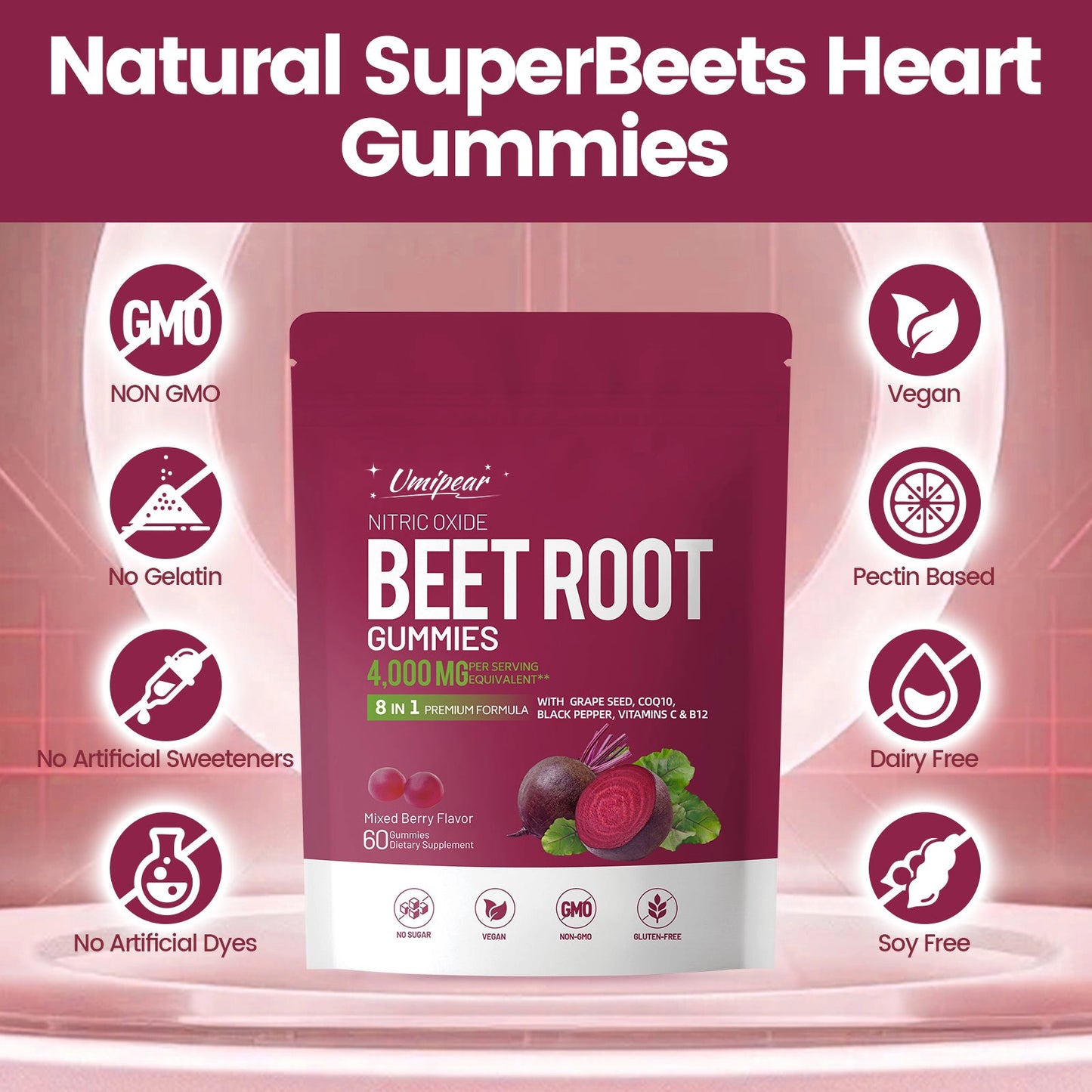 8-in-1 Super Beetroot Gummies