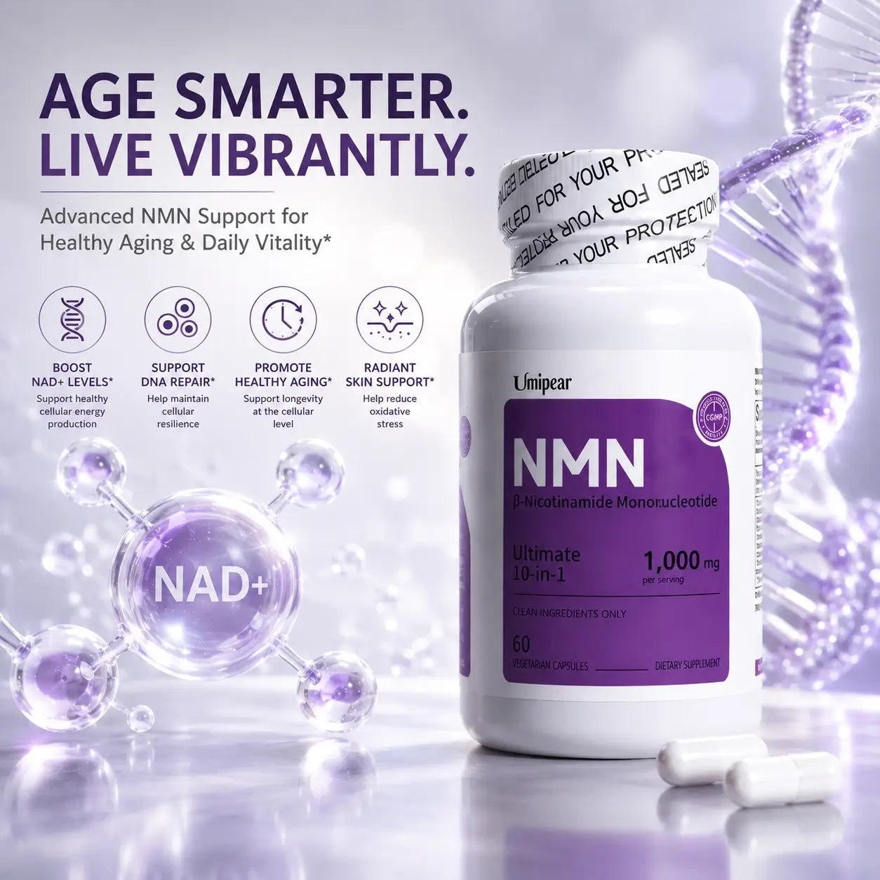 NMN NAD+ Longevity Capsules